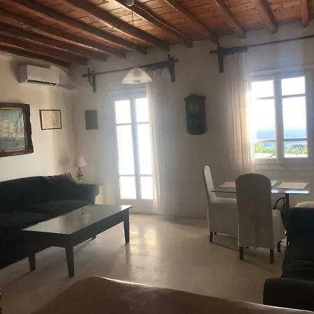 別荘 Mykonos Beachfront House With Sunset & Delos View アギオス・ステファノス