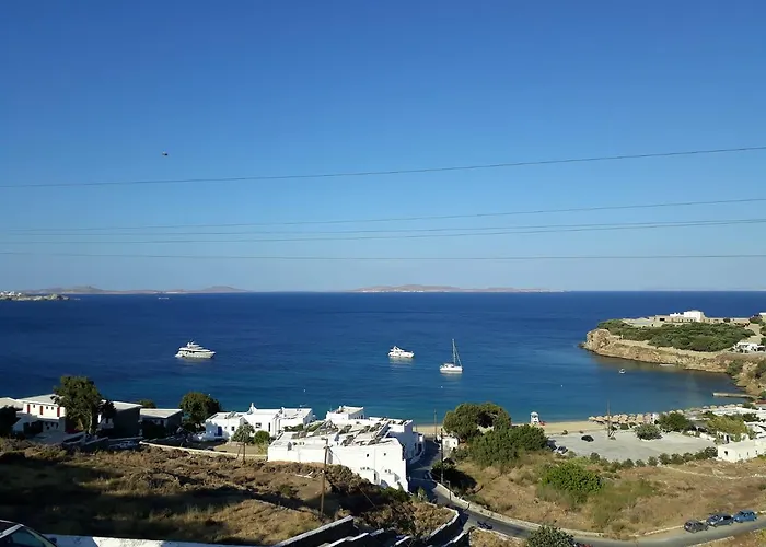 Tatil Evi Mykonos Beachfront House With Sunset & Delos View